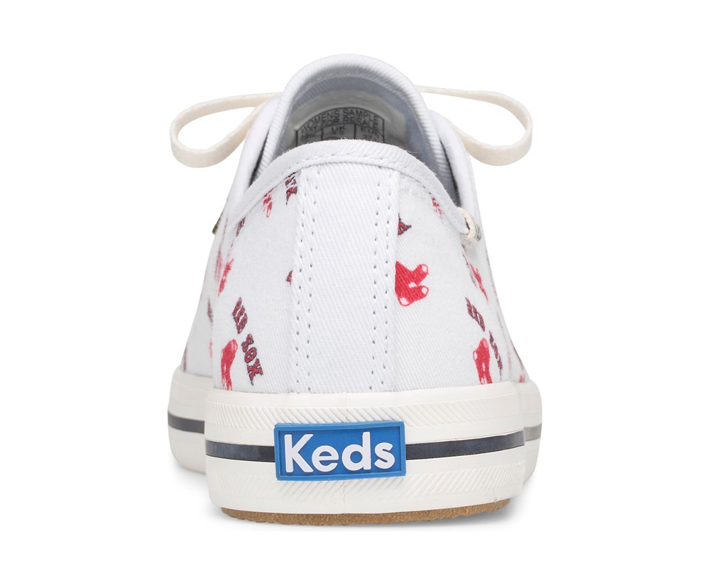 Womens Keds Sneakers - Kickstart MLB® - White/Red - 9523-IWQZM